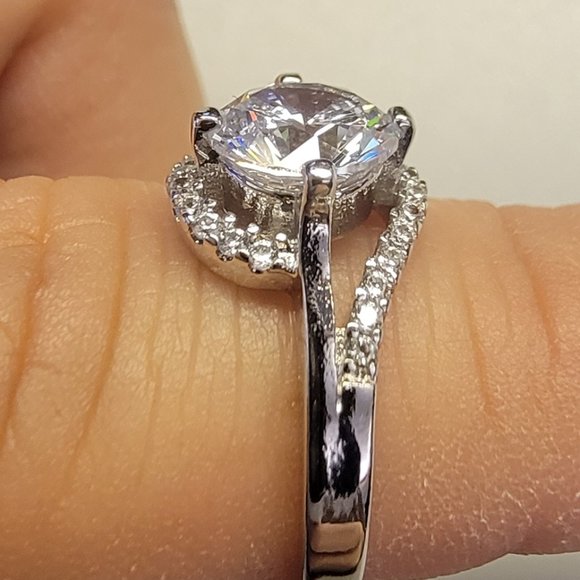 2ct Fashion Clear Stone Rings - Picture 3 of 8